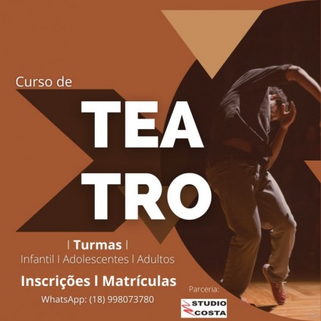 Curso de Teatro para crianças, adolescentes e adultos está com inscrições abertas em OC