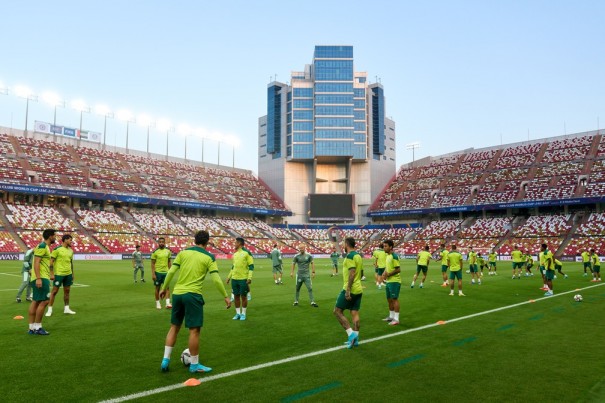 Escalao do Palmeiras: time conhece estdio da final no ltimo treino em Abu Dhabi