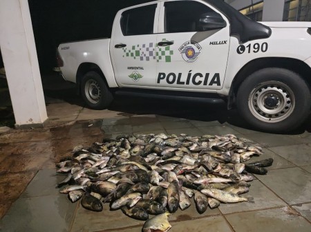 Pescador é autuado em R$ 2,5 mil por pescar 76 quilos de peixes de espécies nativas durante a piracema