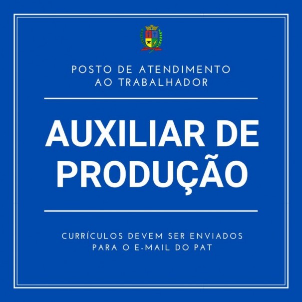 PAT de Osvaldo Cruz est com vagas de emprego disponveis