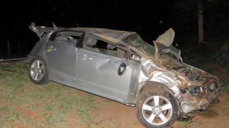 Mulher de 41 anos morre em capotamento na vicinal Osvaldo Cruz a Sagres