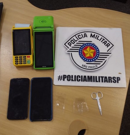 Materiais usados para golpes em caixas eletrônicos são apreendidos pela Polícia Militar