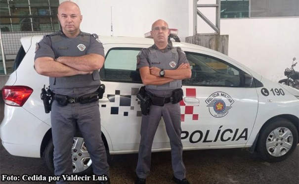 Morini e Polatto de Bastos so policiais militares destaques do ms da 2 cia pm Tup