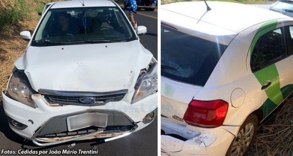 Colis�o traseira � registrada na SP-425, no trecho Parapu� e Rin�polis 