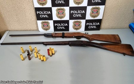 Polícia Civil de Quatá apreende armas em propriedade rural do município