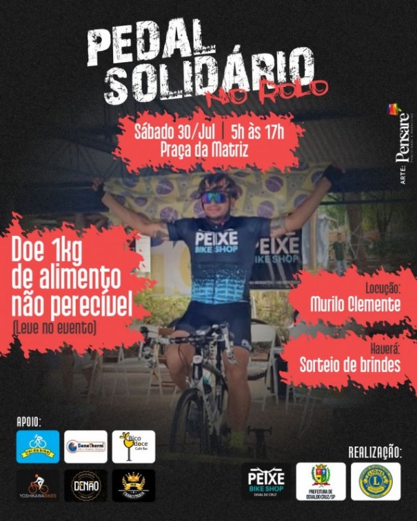 4� Edi��o do Pedal Solid�rio acontece neste final de semana em Osvaldo Cruz