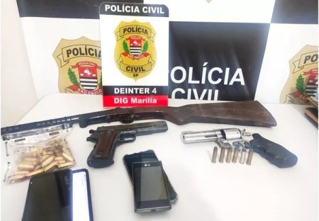 Polícia apreende armas durante investigações de suposta tentativa de homicídio de secretário em Marília