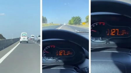 Ambulância da Prefeitura de Lucélia é flagrada em excesso de velocidade entre Marilia e Garça