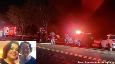 Acidente na SP-294 em Quintana resulta na morte de duas mulheres