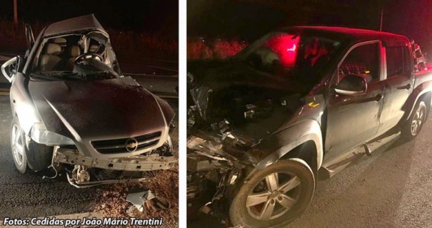 Acidente na SP-294 em Pompeia fere tr�s ocupantes de ve�culo astra