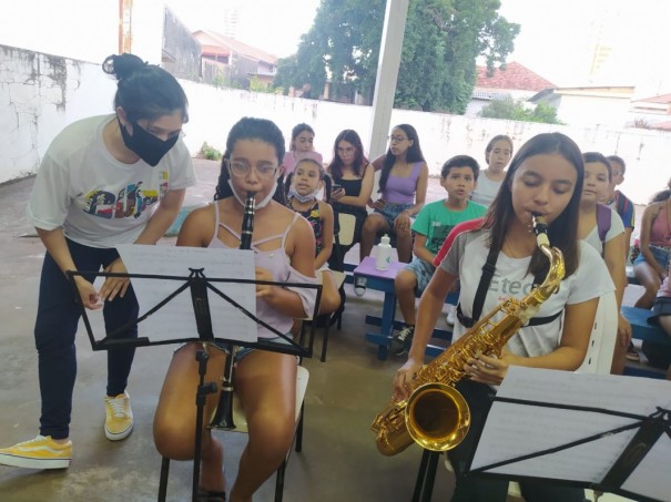 Projeto Guri de Osvaldo Cruz realiza audio pedaggica para novos alunos