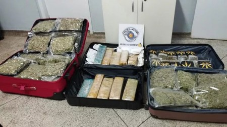 Militares em atividade delegada detêm mulheres e apreendem carga de maconha e skank no Terminal Rodoviário de Presidente Prudente