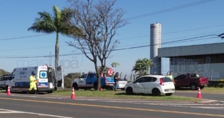 Acidente de trânsito é registrado no trevo da Exapit