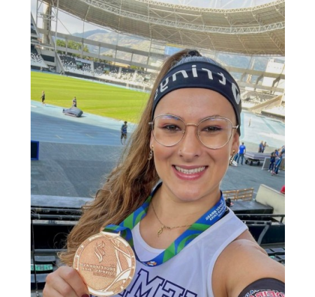 Atleta de Osvaldo Cruz, Eloah Scramin é a terceira melhor do Brasil no Lançamento de Dardo