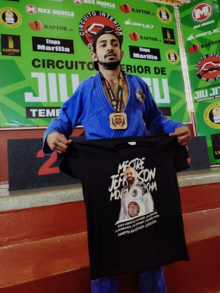 Atleta de Osvaldo Cruz conquista primeiro lugar no Circuito Interior de Jiu-Jitsu 