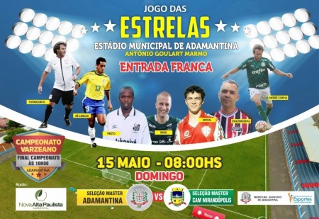 Jogo das Estrelas acontece neste domingo com ex-jogadores do Palmeiras, Corinthians, SPFC e outros