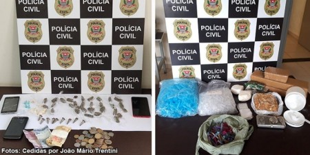 Polícia Civil : Operação em Herculândia e Quintana faz prisões e apreende drogas, cigarros e dinheiro