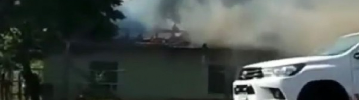 Incêndio destrói parcialmente residência no trevo de Osvaldo Cruz