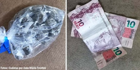 Polícia Militar de Bastos prende indivíduo e apreende 21 porções de maconha e dinheiro