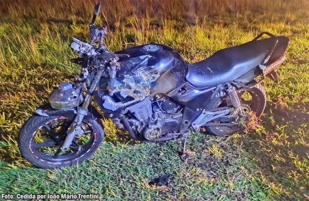 Motociclista fica ferido em acidente na SP-294 em Pompeia