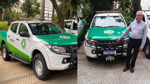 Parapu  contemplada com viatura zero quilmetro equipada para patrulha rural