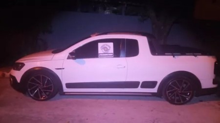 PM recupera picape furtada em Monte Castelo e rapaz de 18 anos é preso em flagrante