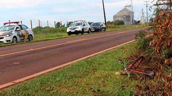 Ciclista morre aps acidente envolvendo nibus da Prefeitura de Cndido Mota