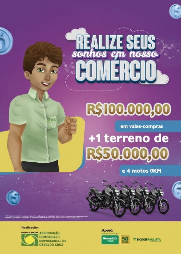 ACEOC inicia a Campanha Realize Seus Sonhos em Nosso Comrcio