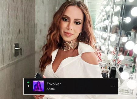 Anitta é a primeira brasileira a ficar em 1° lugar no ranking global do Spotify