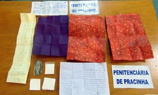 Mulher tenta levar droga sinttica, cocana e maconha a detento na Penitenciria de Pracinha