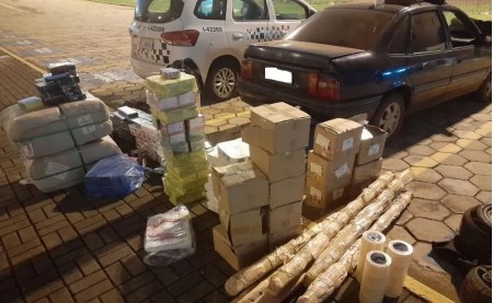 Dupla é detida com mais de 4 mil produtos contrabandeados em Presidente Epitácio