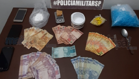 Polícia Militar prende traficantes com crack e cocaína nesta madrugada em Tupã