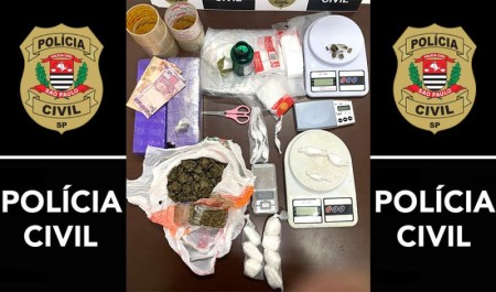 Polícia civil prende dois suspeitos de tráfico de drogas em Tupã