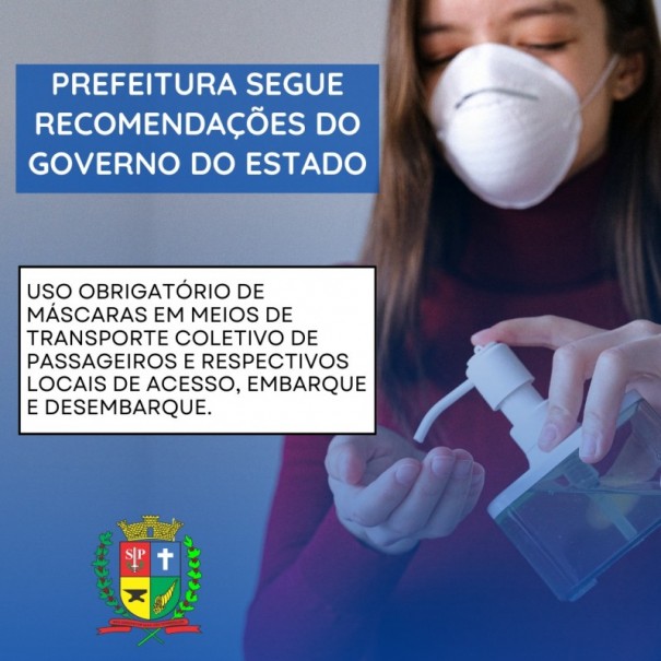 Prefeitura de OC segue Governo do Estado e retoma obrigatoriedade do uso de m�scaras nos transportes p�blicos 