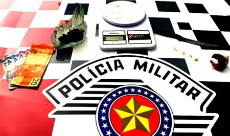 Força Tática prende acusado de tráfico e apreende drogas em Flórida Paulista