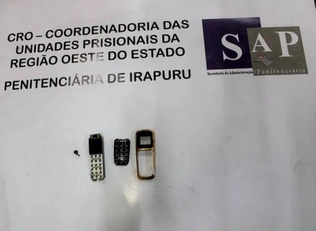 Mulher é flagrada tentando entrar na Penitenciária de Irapuru com placa de aparelho celular