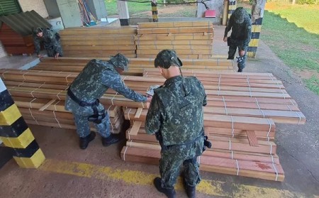 Motorista de caminhão é multado em mais de R$ 2,9 mil por transportar madeira nativa sem documentação em Rosana