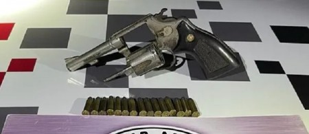 Homem é preso por porte ilegal de arma de fogo com revólver calibre .38 e 15 cartuchos, em Dracena