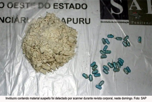 Mulher tenta entrar na Penitenci�ria de Irapuru com por��o de coca�na e comprimidos de estimulante sexual