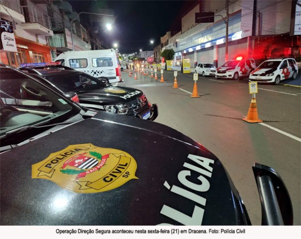 Opera��o Dire��o Segura faz dois flagrantes de crime de embriaguez ao volante em Dracena