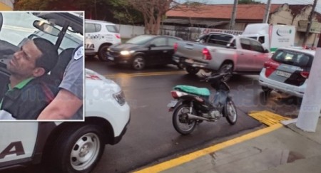 Após tentativa de fuga pelo centro de Tupã homem é surpreendido com um tijolo de maconha