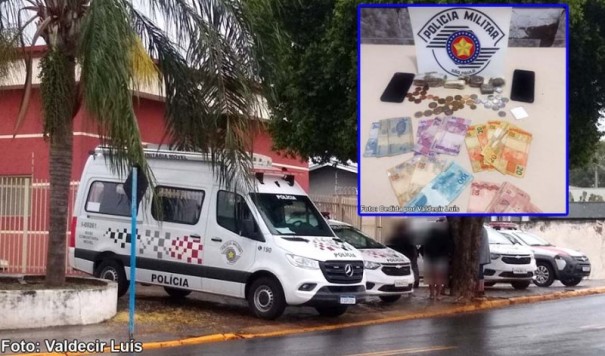 Pol�cia militar prende dois indiv�duos e apreende maconha e coca�na em Bastos