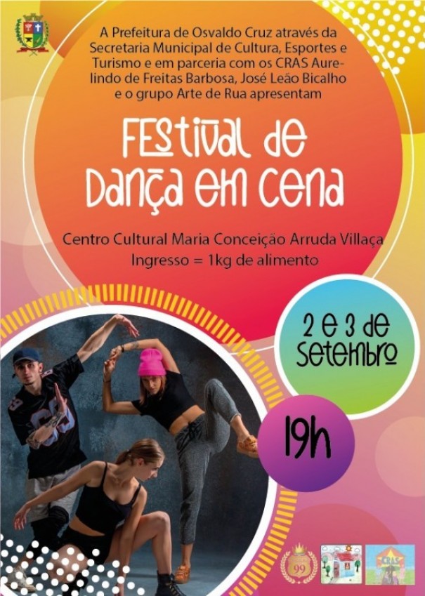 Prefeitura de Osvaldo Cruz promove Festival de Dana em Cena