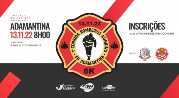 Inscries para 1 Corrida Bombeiros Running esto abertas