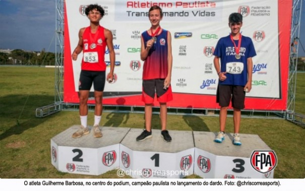 Atleta adamantinense  campeo paulista no lanamento do dardo