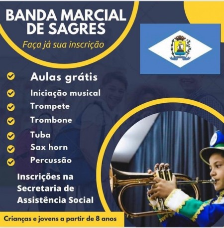 Prefeitura de Sagres anuncia retorno da Banda Marcial do município