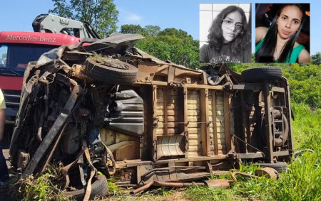 Adolescente e mulher morrem apÃ³s van cair em ribanceira e capotar no interior de SP