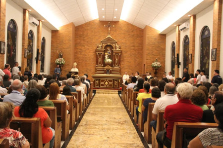 LucÃ©lia: Capela de SÃ£o JosÃ© Ã© inaugurada com a presenÃ§a de um grande nÃºmero de fiÃ©is