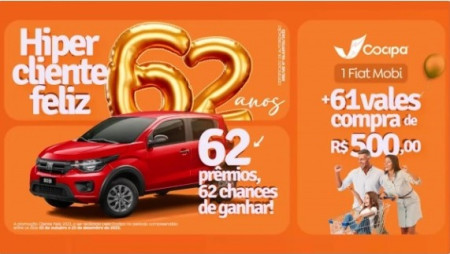 Confira os ganhadores do sorteio da campanha âHiper Cliente Feliz - 62 anosâ feito no Posto Cocipa de OC