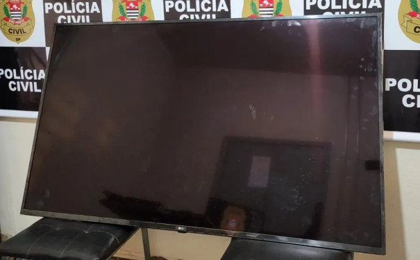 Televisão furtada de propriedade rural em Ouro Verde é recuperada pela polícia, em Três Lagoas